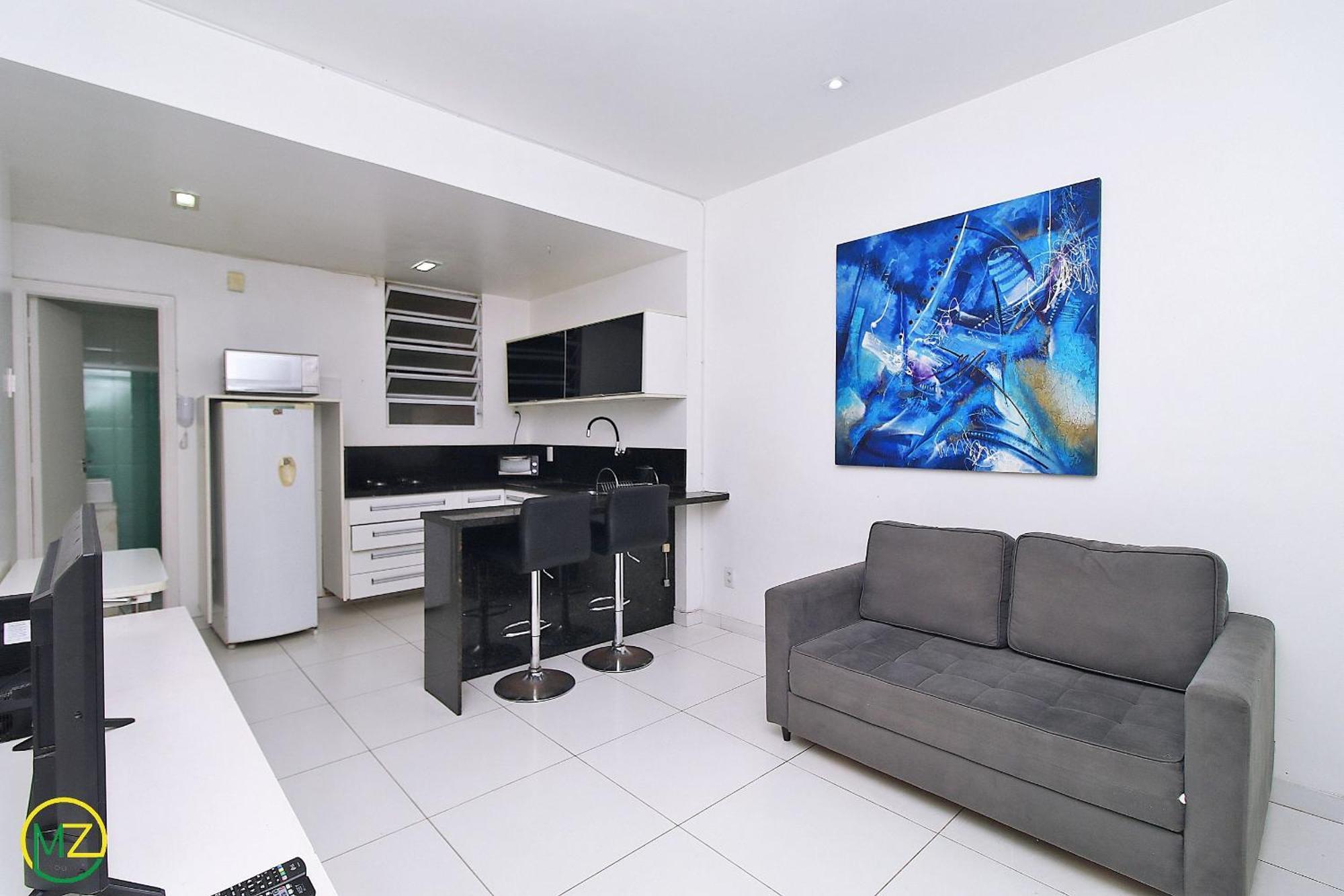 Studio Com Vista Lateral Para O Mar Em Copacabana 리오데자네이루 외부 사진