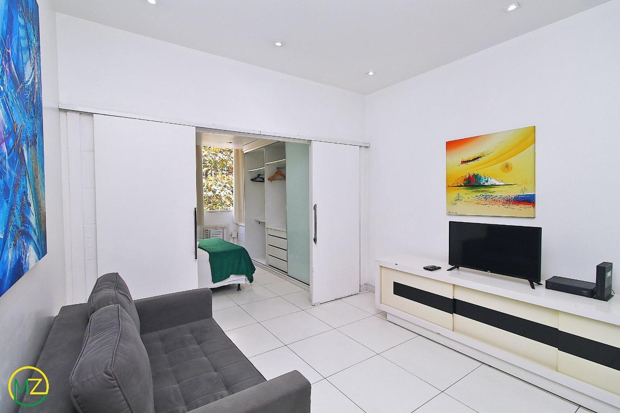 Studio Com Vista Lateral Para O Mar Em Copacabana 리오데자네이루 외부 사진